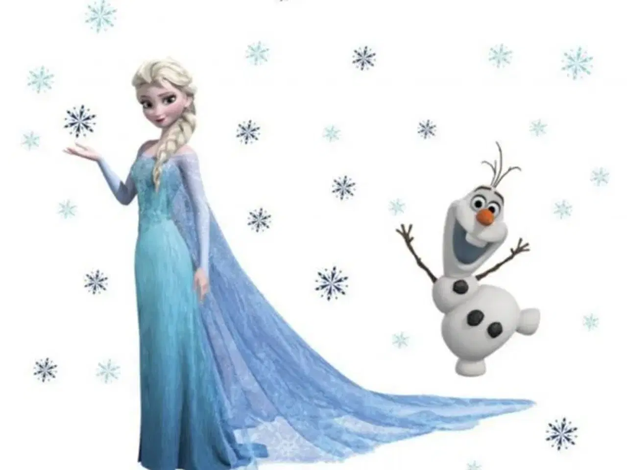 Billede 1 - Frost wallstickers wallsticker med Elsa & Olu
