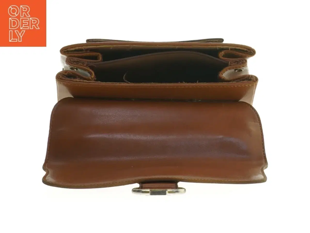 Billede 3 - Vintage læder håndtaske (str. 23x15 cm)