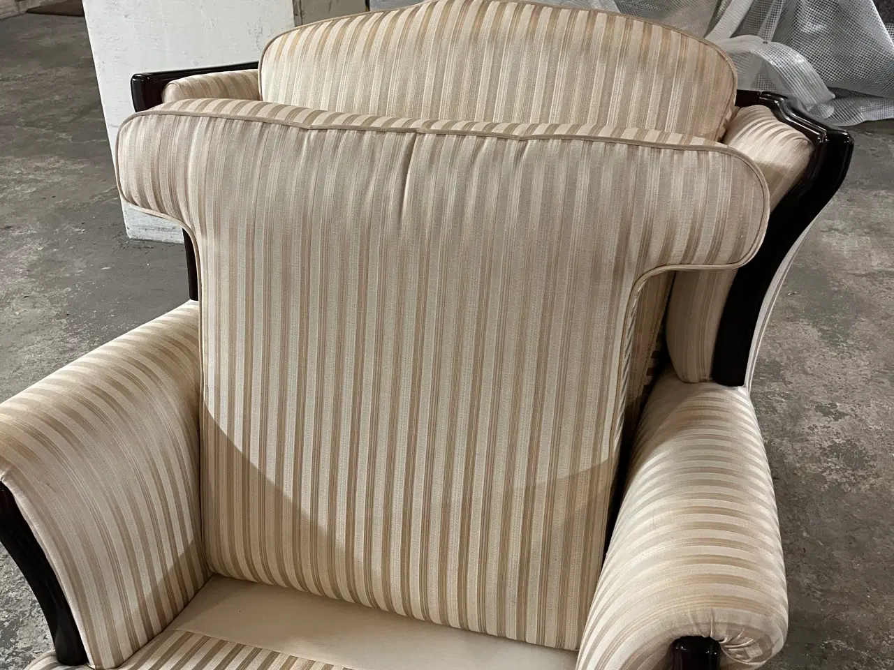 Billede 6 - Sofagruppe beige silkesatin - NY PRIS!
