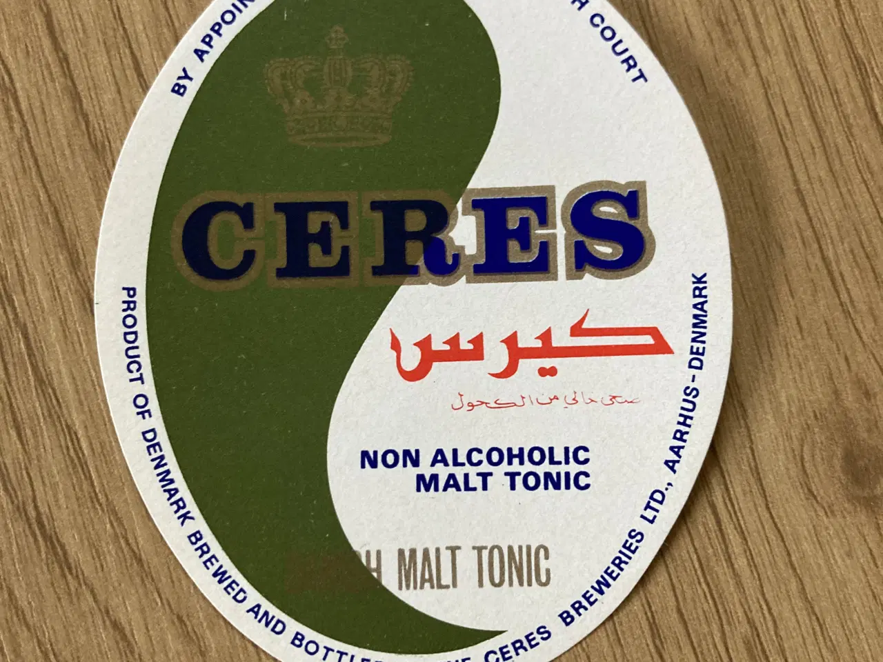 Billede 1 - Ceres Non Alcoholic Malt Tonic – eksport etiket