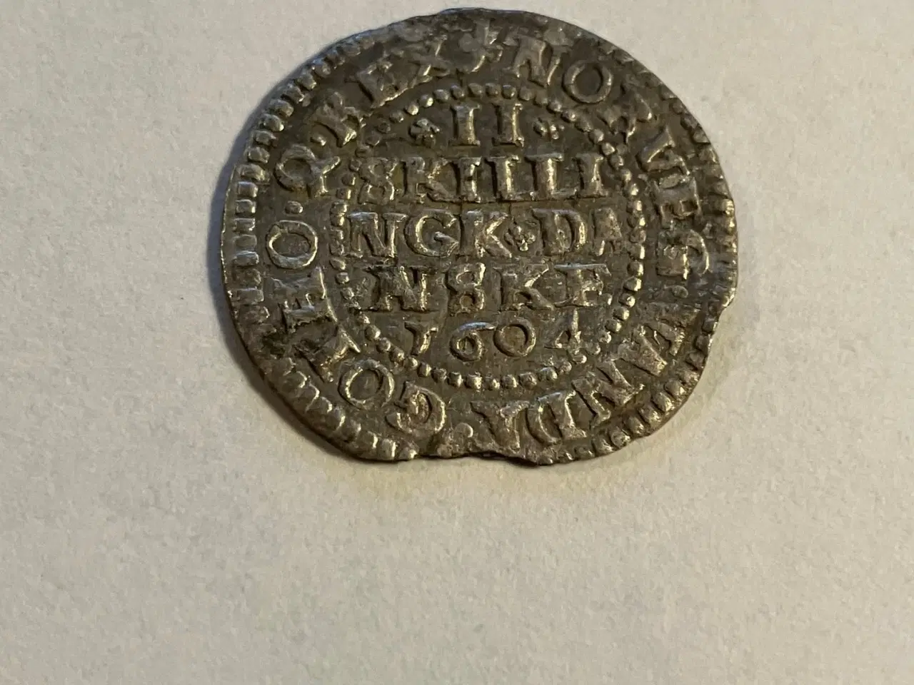Billede 1 - 2 Skilling 1604 Danmark