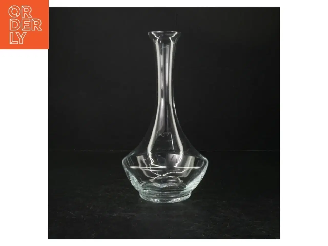 Billede 2 - Glasvase, karaffel fra Holmegaard (str. Ø 6 cm. længde, 27 cm)