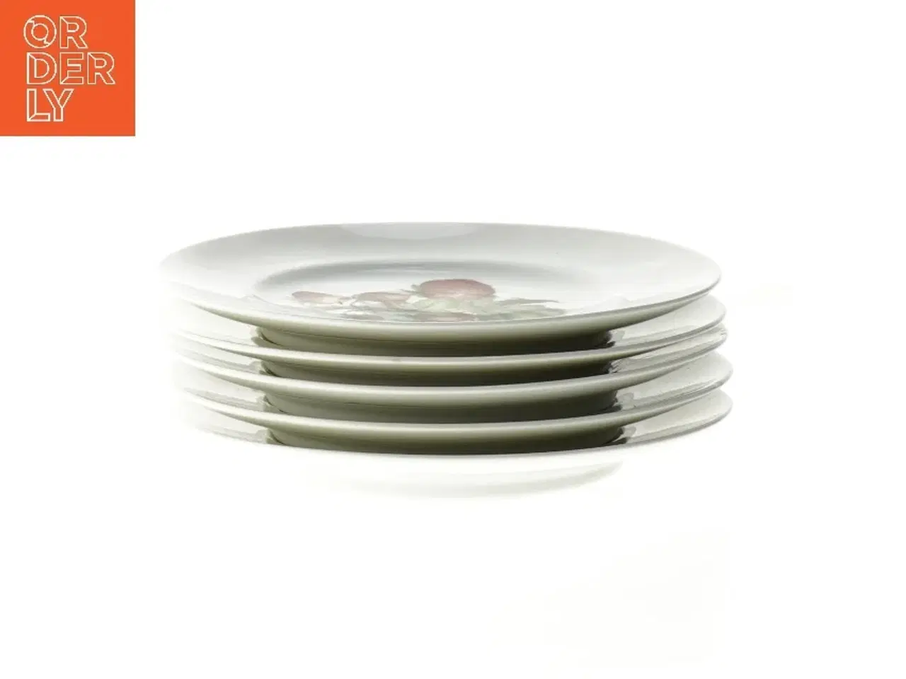 Billede 1 - Porcelænstallerkener med frugt motiver