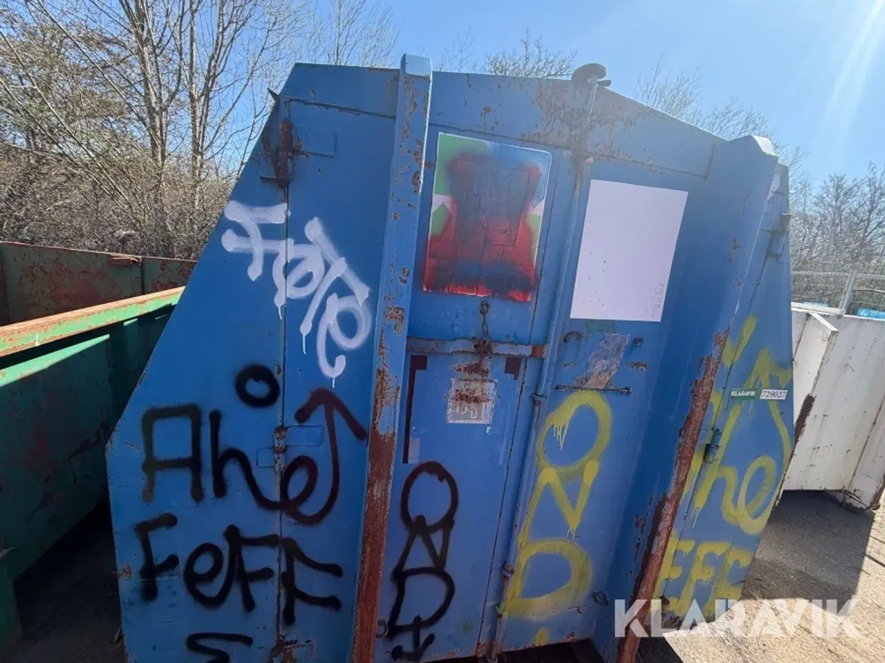 Billede 5 - Container Lukket 4 dobbeltlåger samt dobbelt for- og bagdør