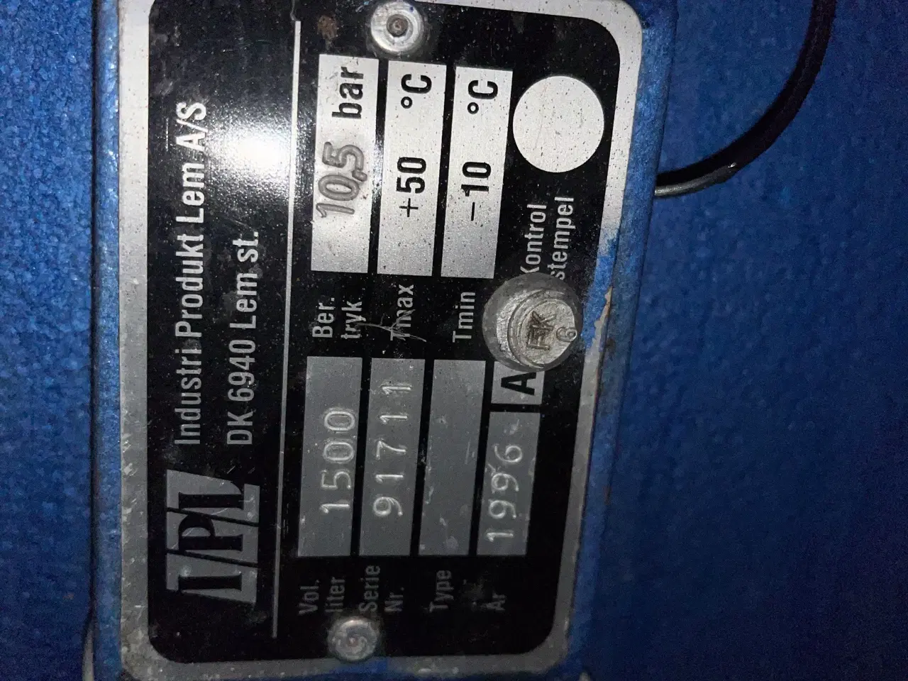 Billede 2 - Trykluftakkumuleringstank 1500 liter
