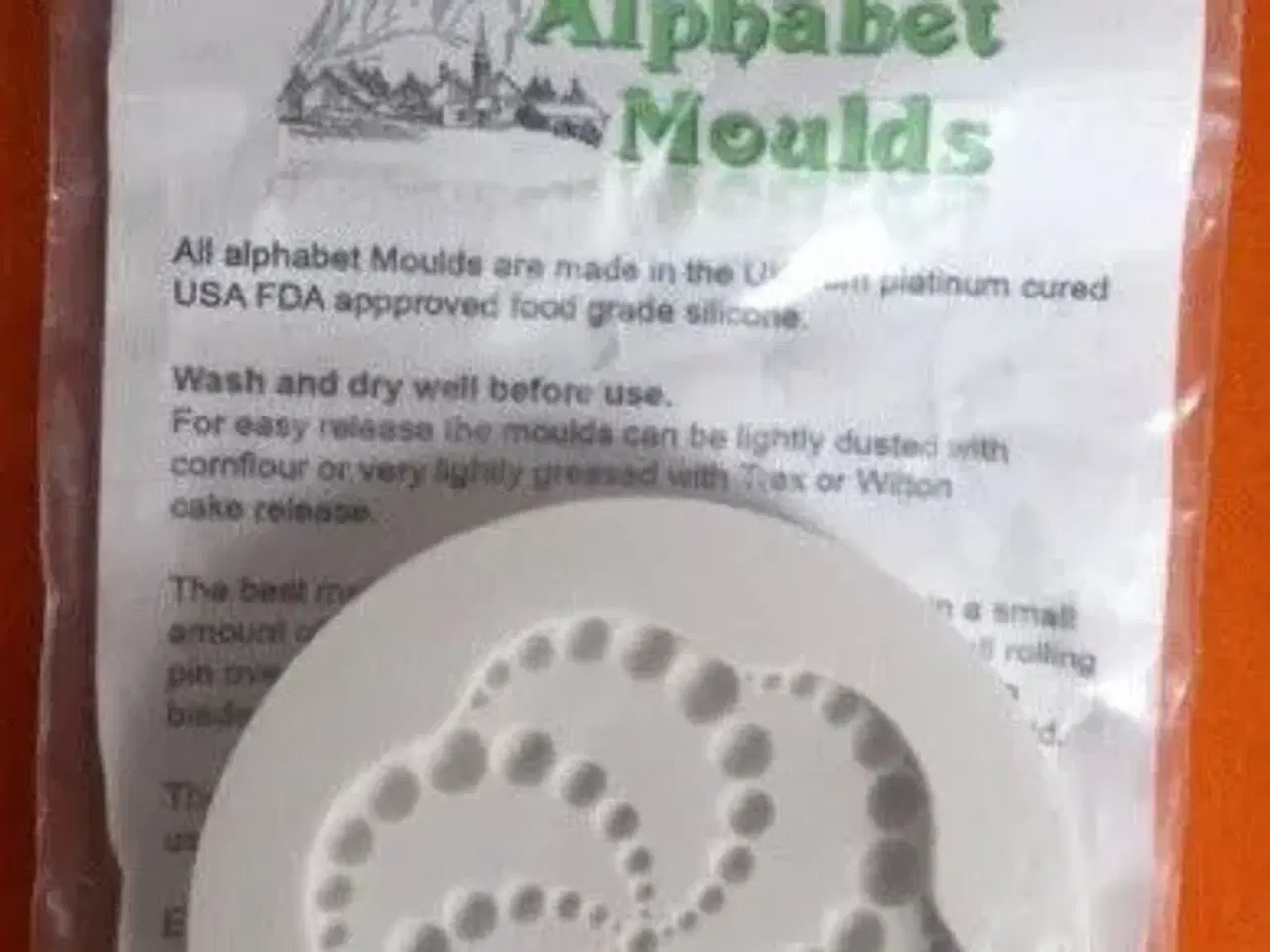 Billede 1 - Cupcake topper Alphabet Moulds