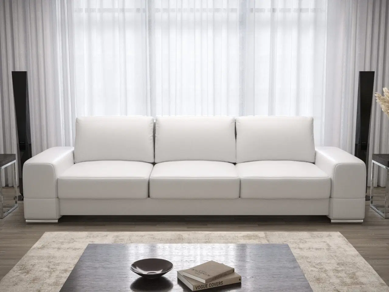 Billede 4 - ZARA ÆGTE LÆDER 3-PERS. SOFA  270 CM