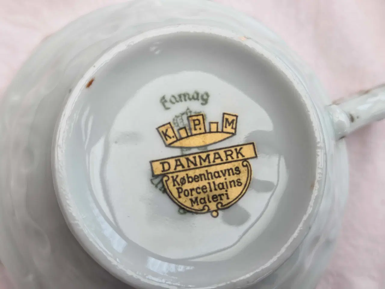Billede 8 - Københavns porcelæns malere kaffestel Brun Rose.