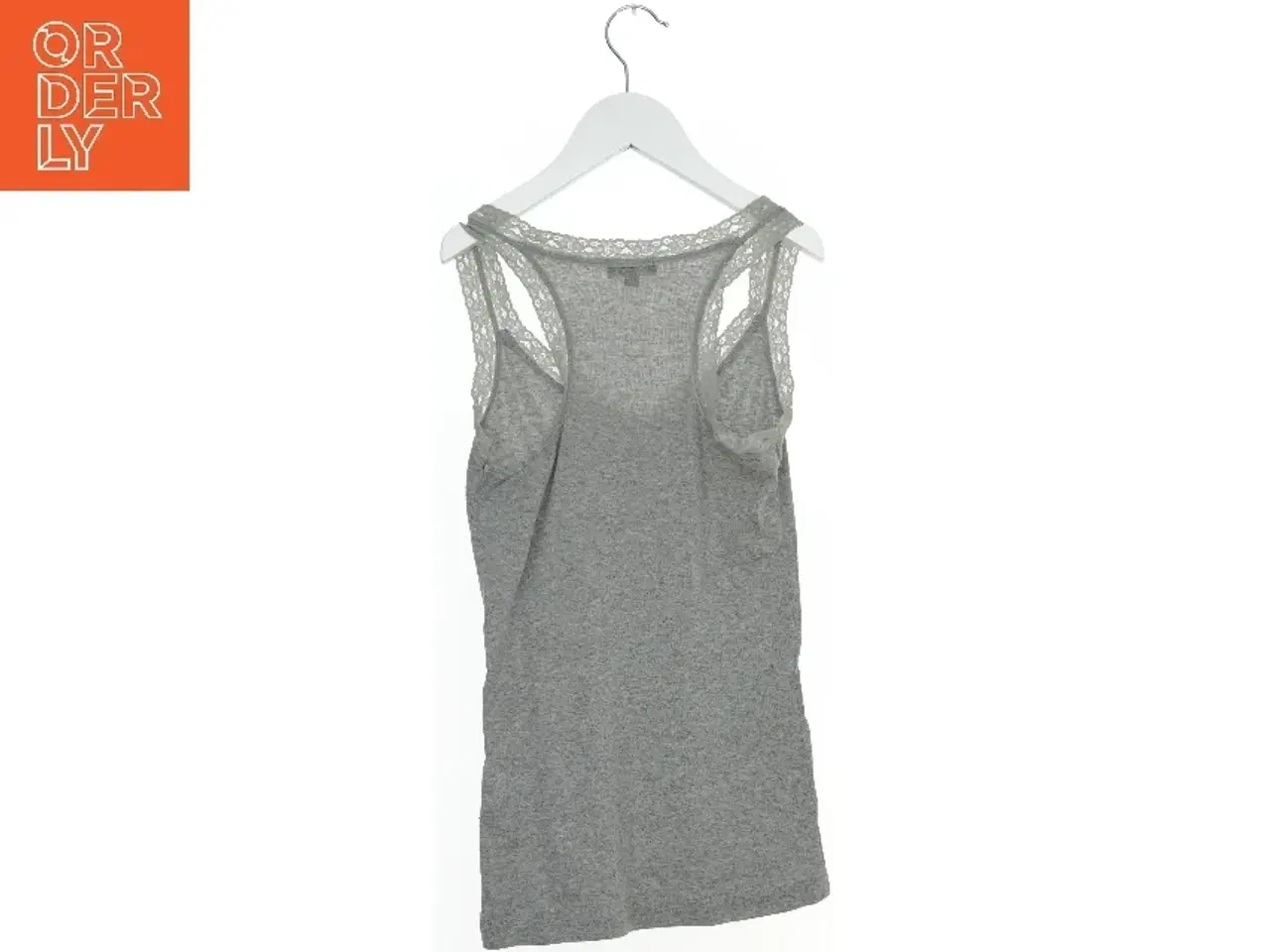 Billede 2 - Grå top med blondedetaljer fra F&F (str. M)