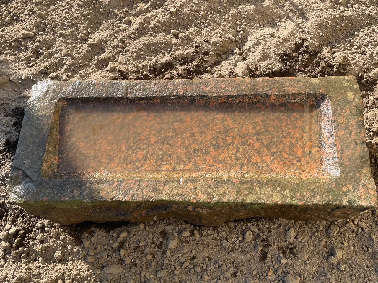 Billede 1 - Fuglebad af Bornholmsk Granit