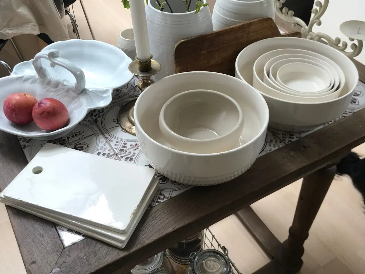 Billede 5 - Hvid porcelæn til fransk landkøkken
