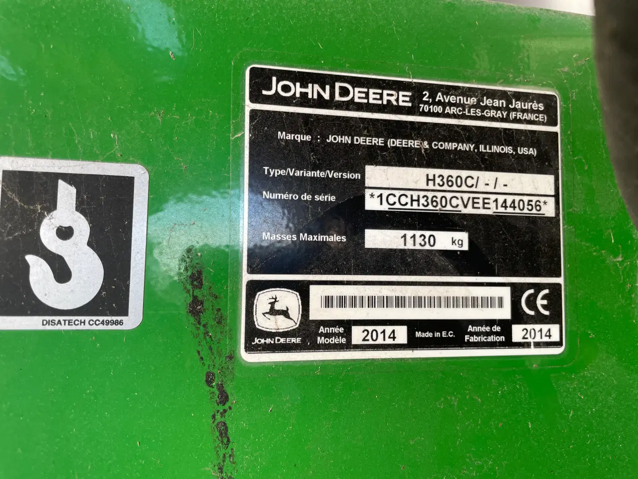 Billede 10 - John Deere H 360 frontlæsser.