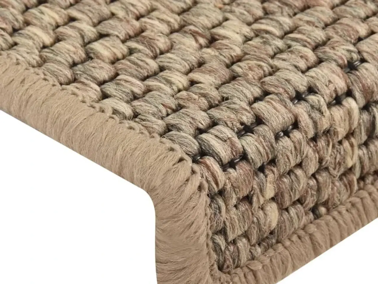 Billede 6 - Selvklæbende trappemåtter 15 stk. 65x21x4 cm sisal-look beige