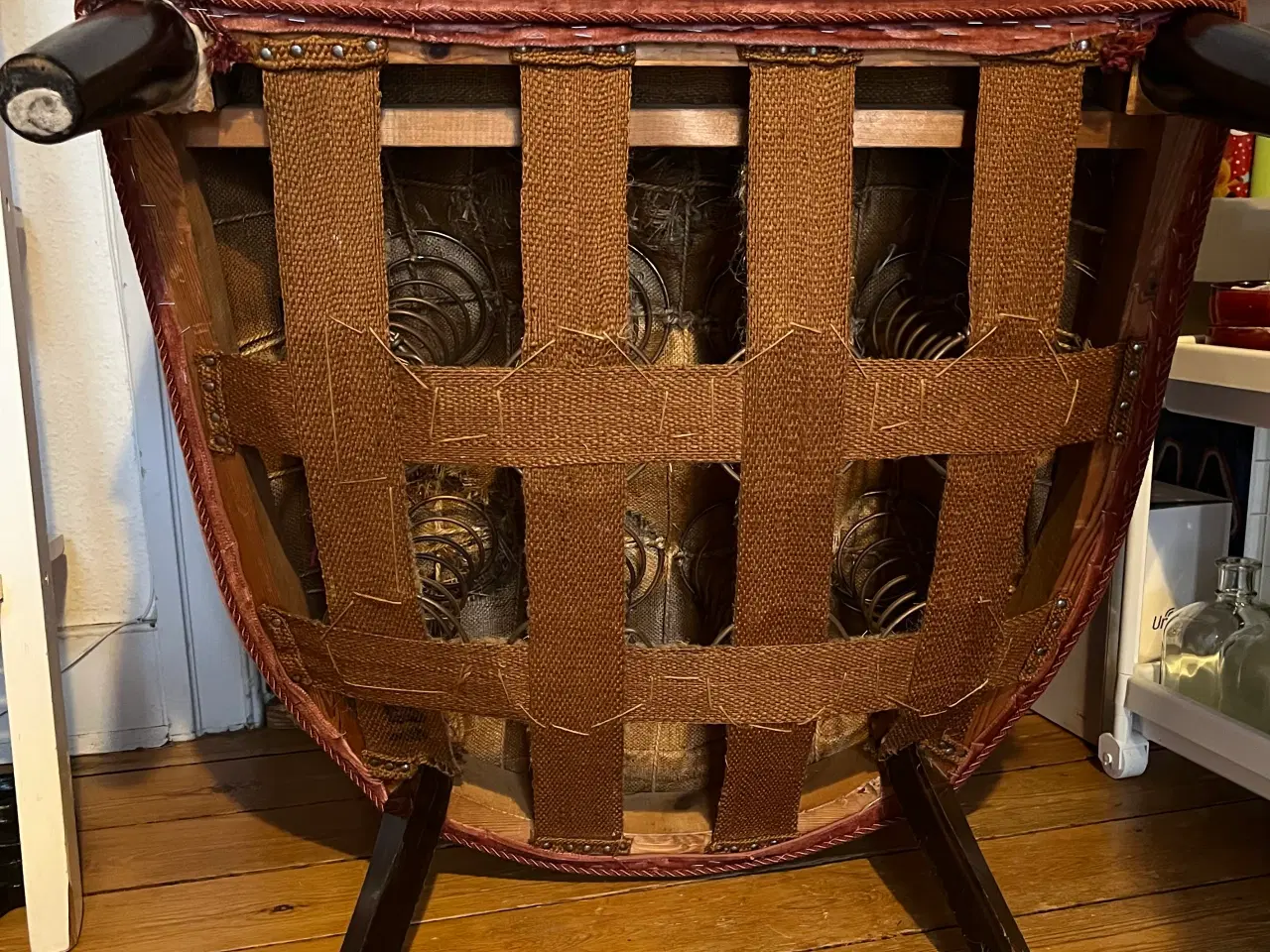 Billede 4 - Vintage dansk velour loungestol fra 1960'erne