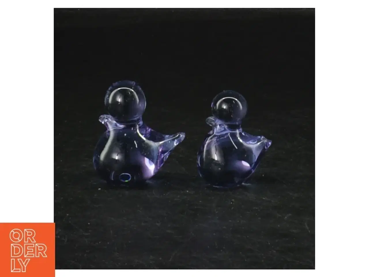 Billede 3 - Glasfigurer af ænder (str. 4 cm. og 3,5 cm)