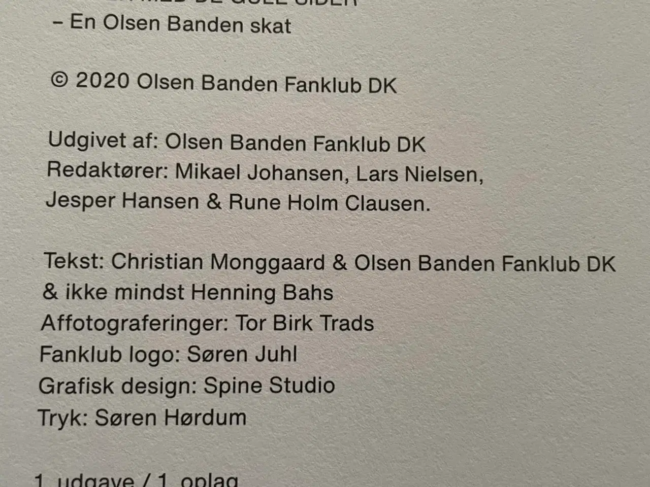 Billede 5 - Olsen Banden - De gule sider BOG