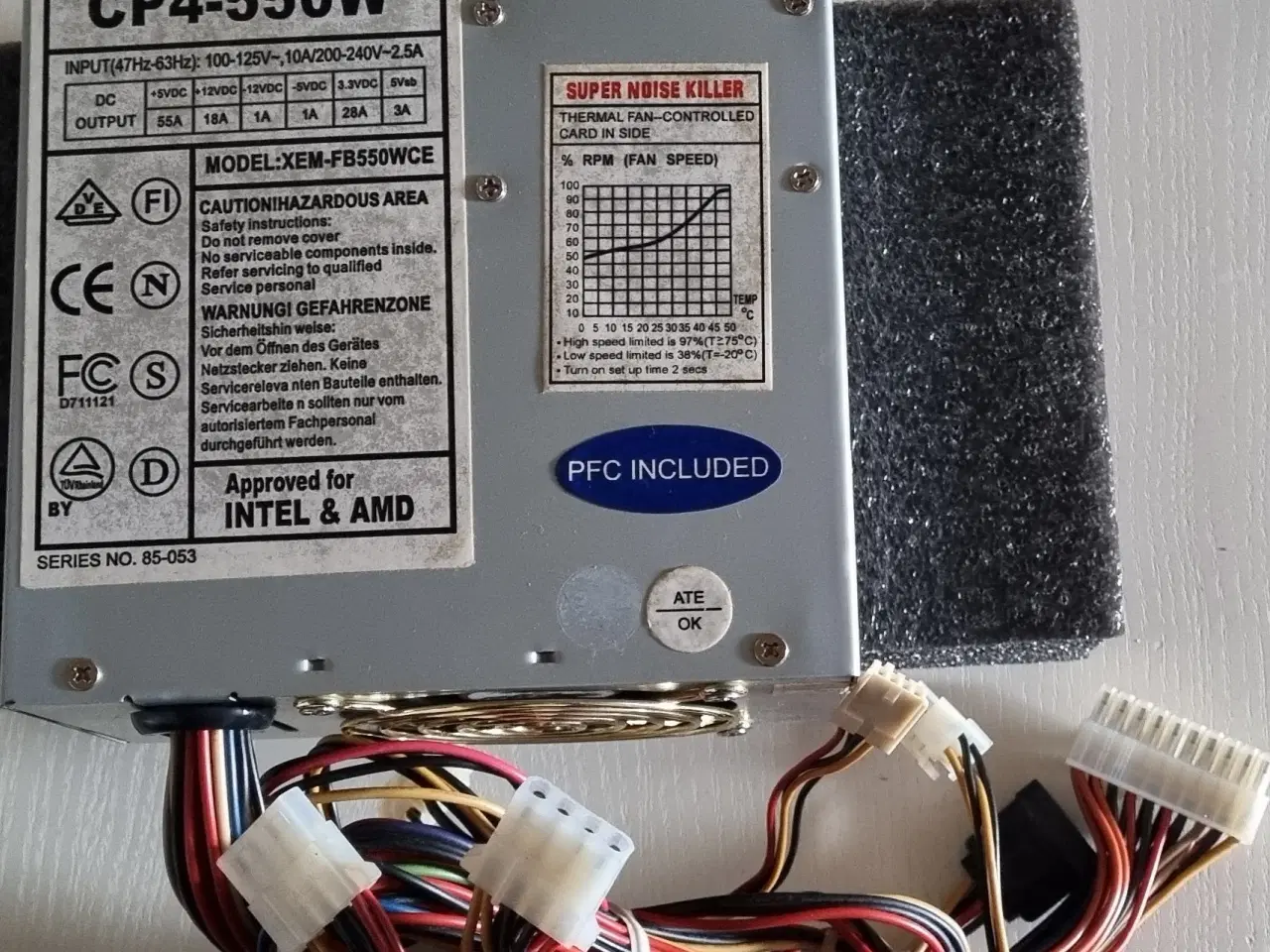 Billede 1 - 550W ATX strømforsyning