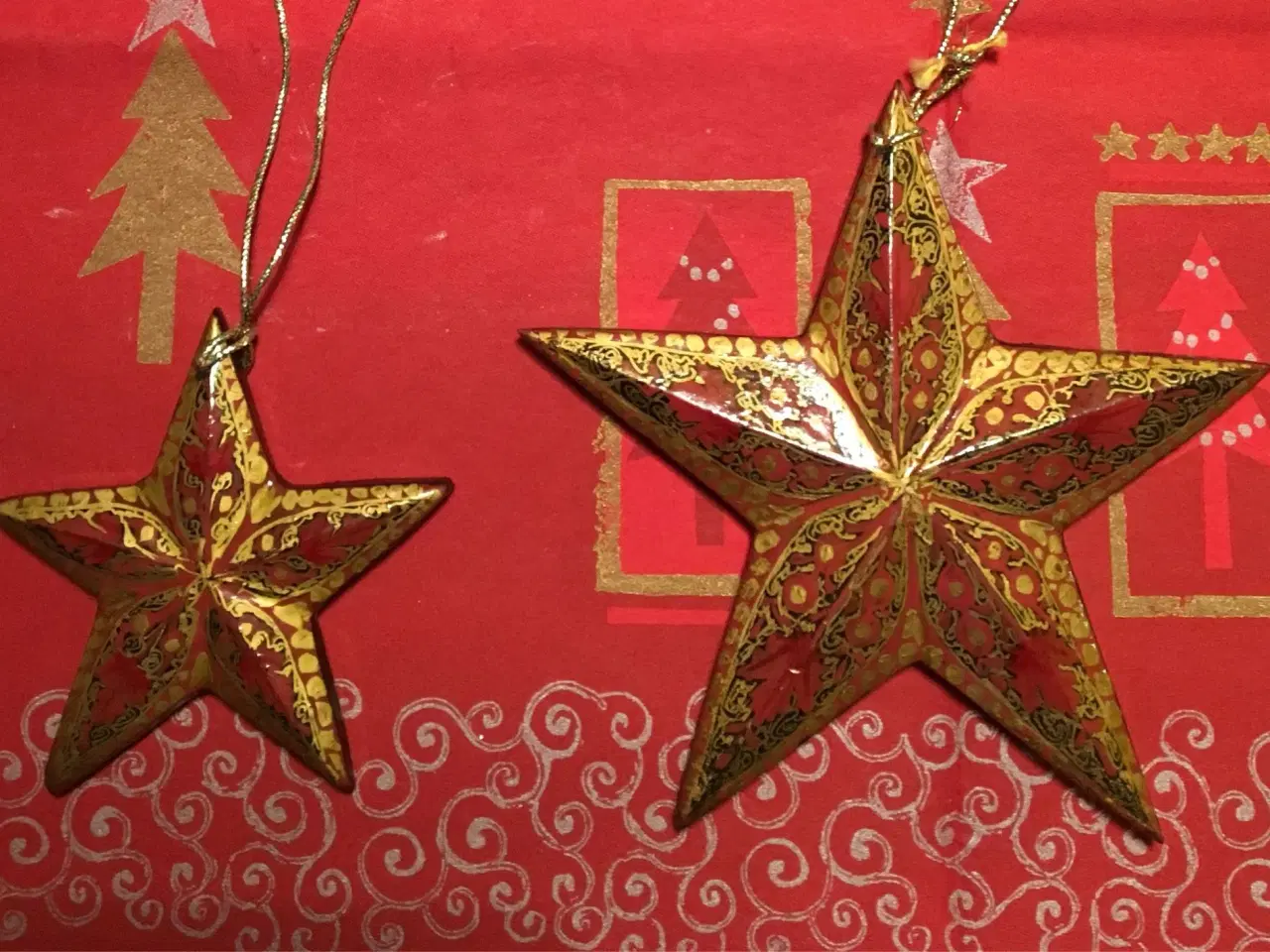 Billede 1 - Jule stjerner i papmache