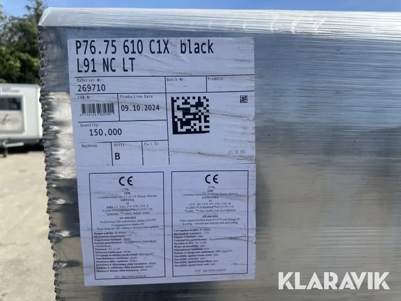 Billede 9 - Bølgeplader Euronit 702 FK sort 300 styk