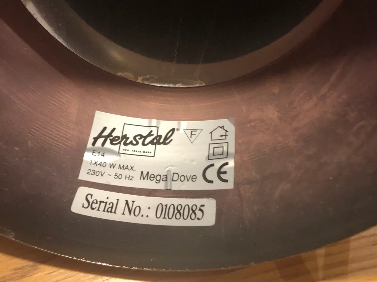 Billede 3 - Flot kobber farvet lampe