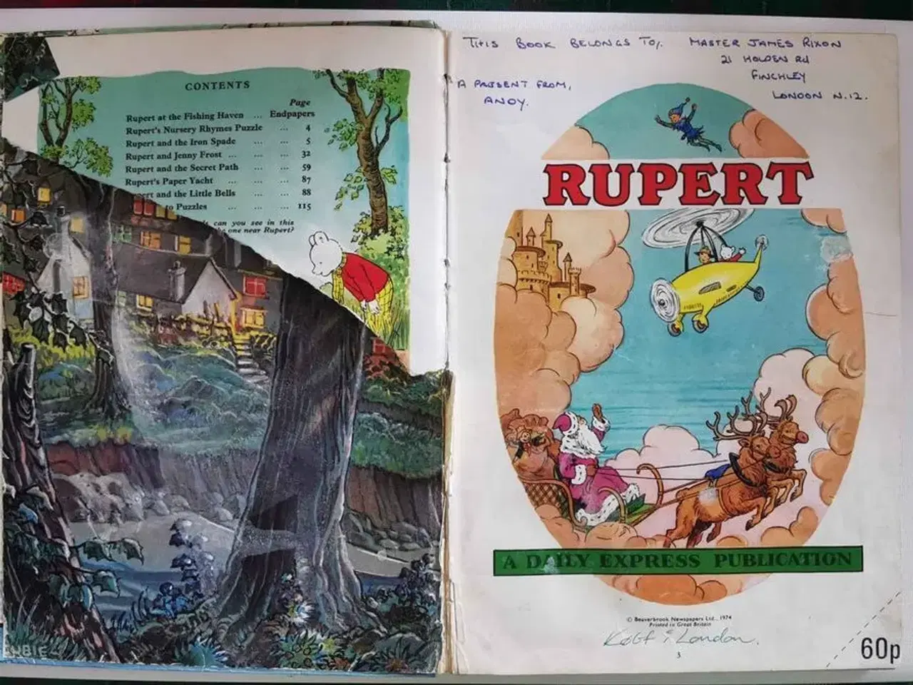 Billede 4 - Bog med tegneserie: RUPERT and the IRON SPADE