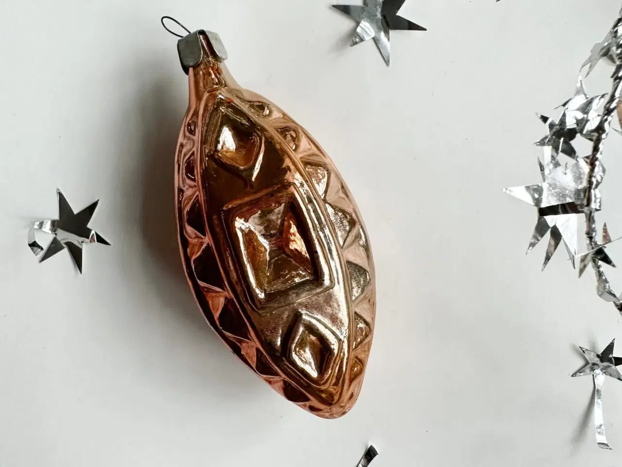 Billede 3 - Vintage julekugle, lanterne, ferskenfarvet