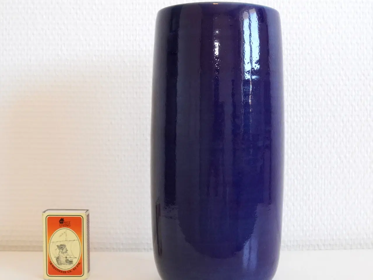 Billede 2 - Stentøjs vase med blå glasur fra Michael Andersen