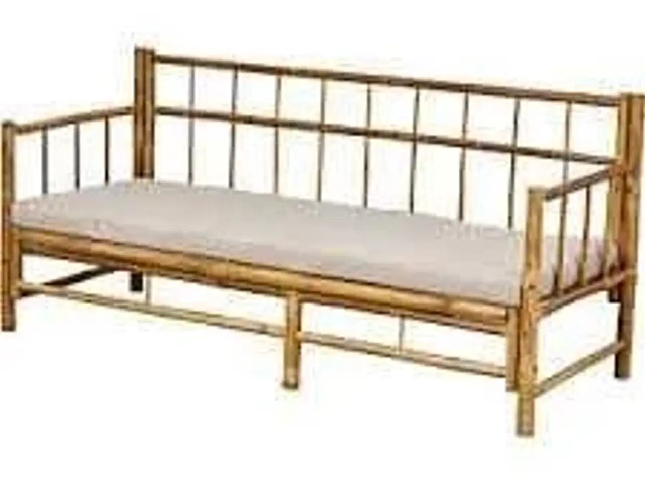 Billede 1 - Lima loungesofa med hynde Bambus 180x70x80 cm