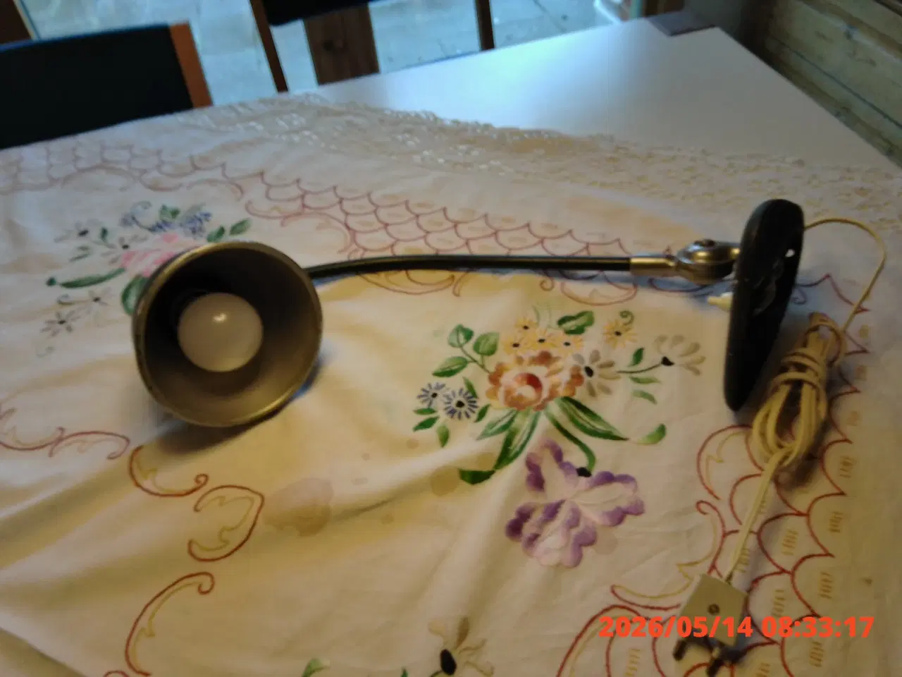 Billede 3 - Retro sort bordlampe