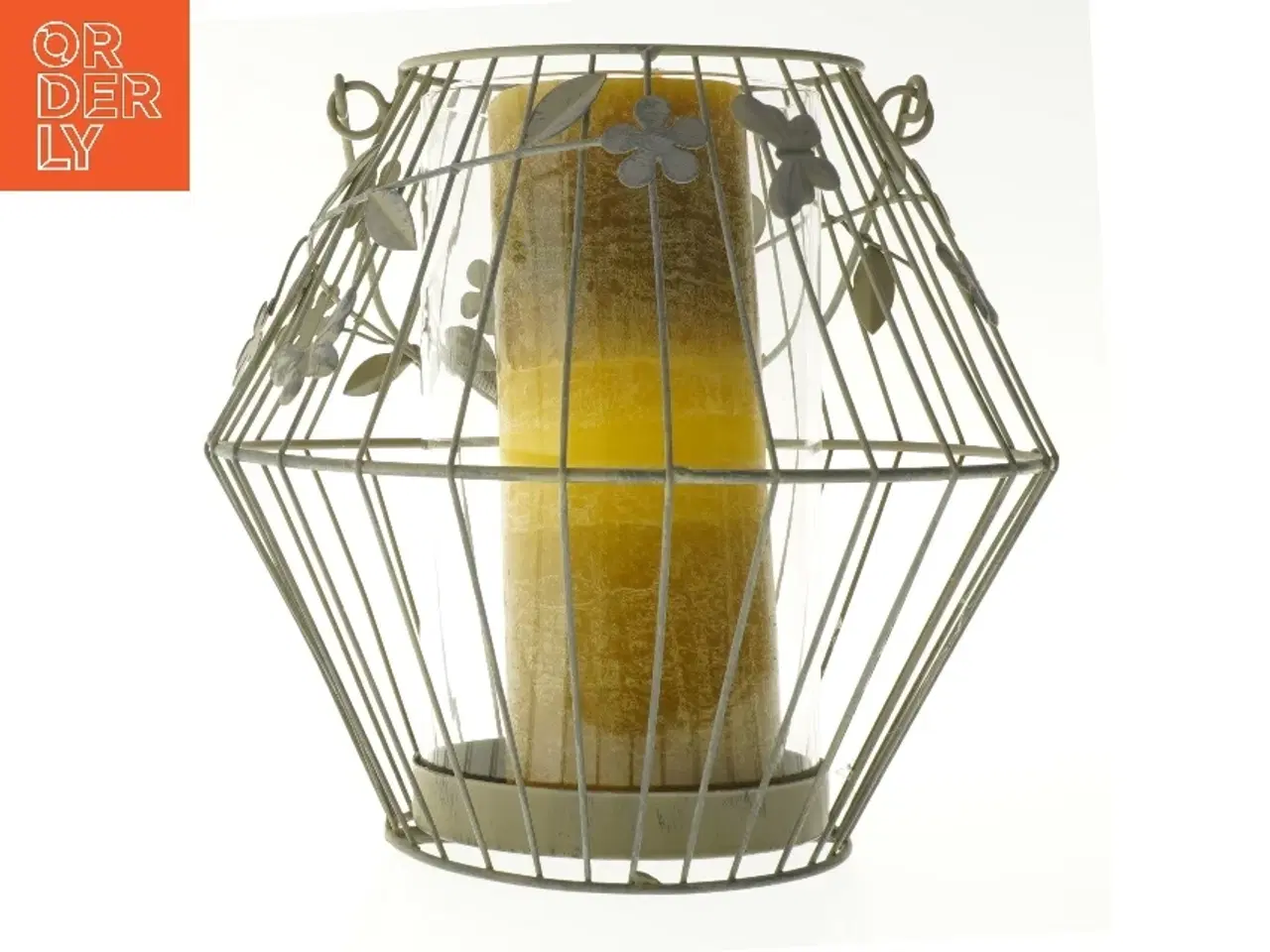 Billede 1 - Lanterne med lys (str. 25 cm)