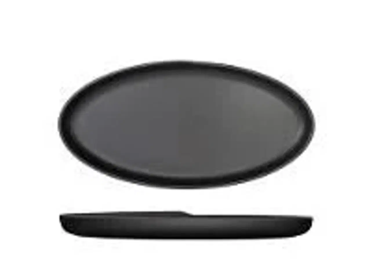 Billede 1 - 12 stk. Fad melamin mat sort B400 x D200 x H35mm Copenhagen