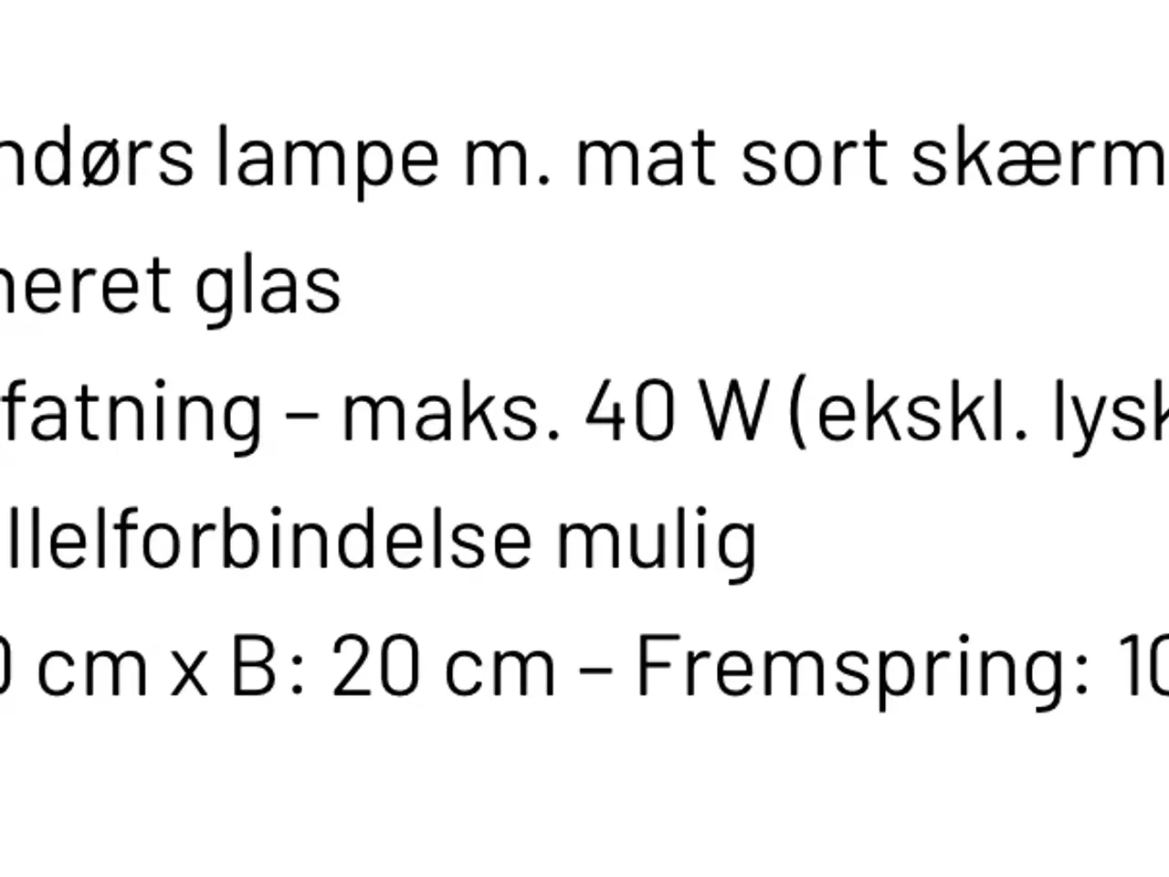 Billede 3 - Udendørs lampe