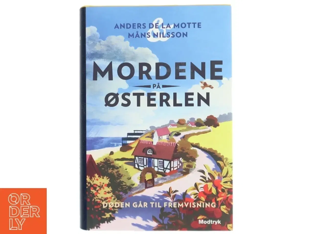 Billede 1 - Døden går til fremvisning : en puslespilskrimi af Anders De la Motte (Bog)