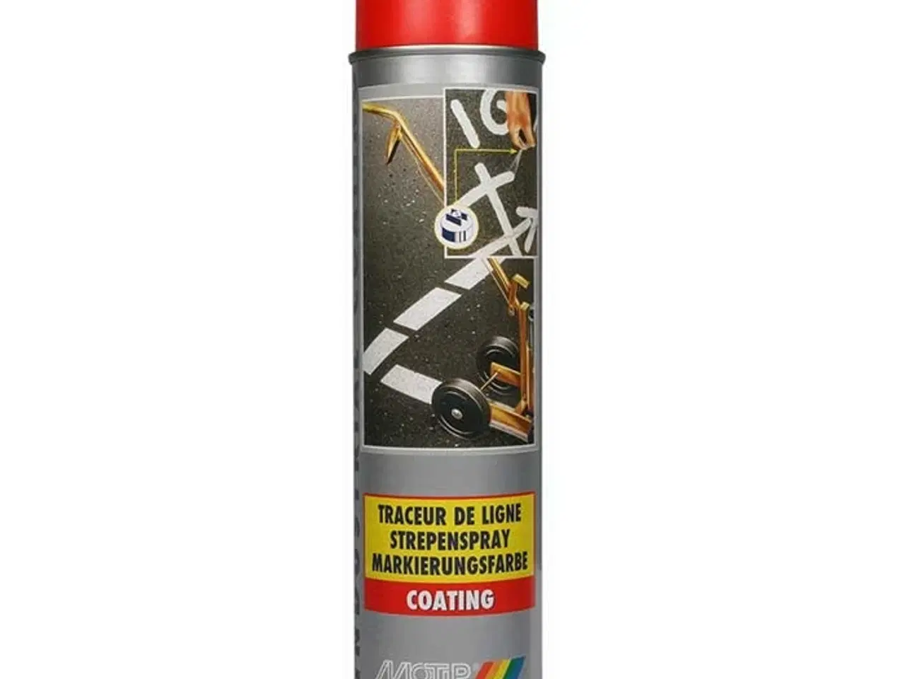 Billede 1 - Motip Rød trolley markeringsspray 600ml.