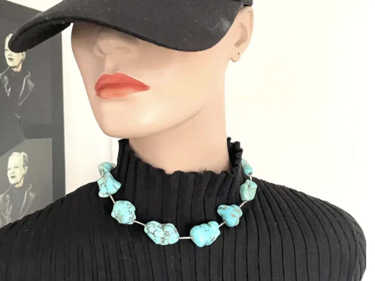 Billede 1 - Mannequin dame - kvinde natur tro Vintage model