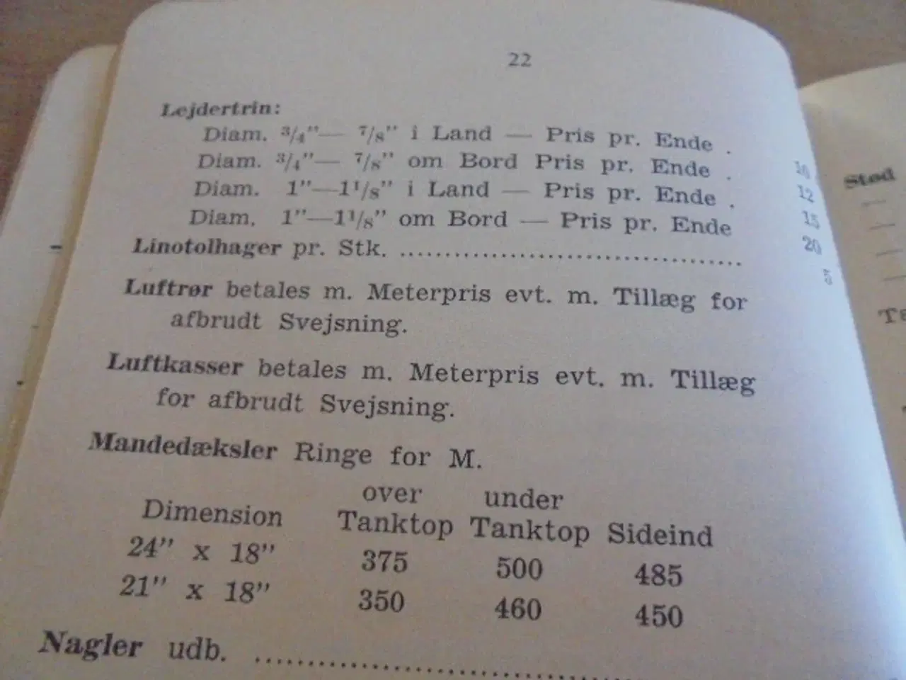 Billede 3 - Priskurant for svejsere – Frederikshavn Værft & Fl