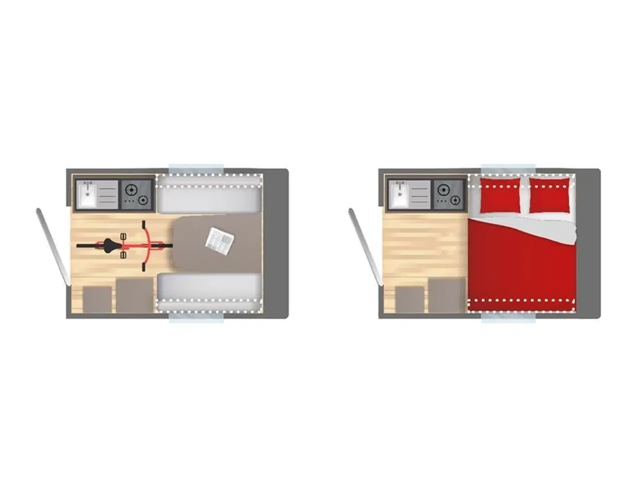 Billede 3 - 2025 - Caravelair Silver 270   Let lille vogn for naturelsker og kan vejes op til 1.200 kg