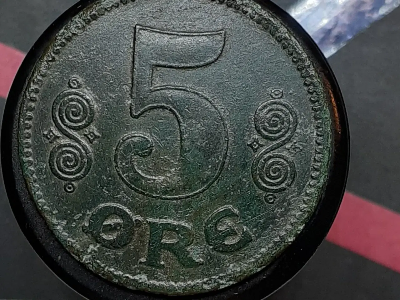 Billede 2 - 5 øre 1919 bronze