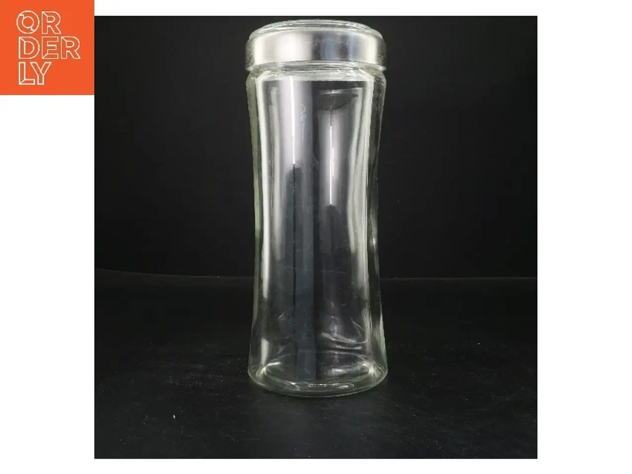 Billede 1 - Glasbeholder/glaskrukke med låg (str. 30x12 cm)