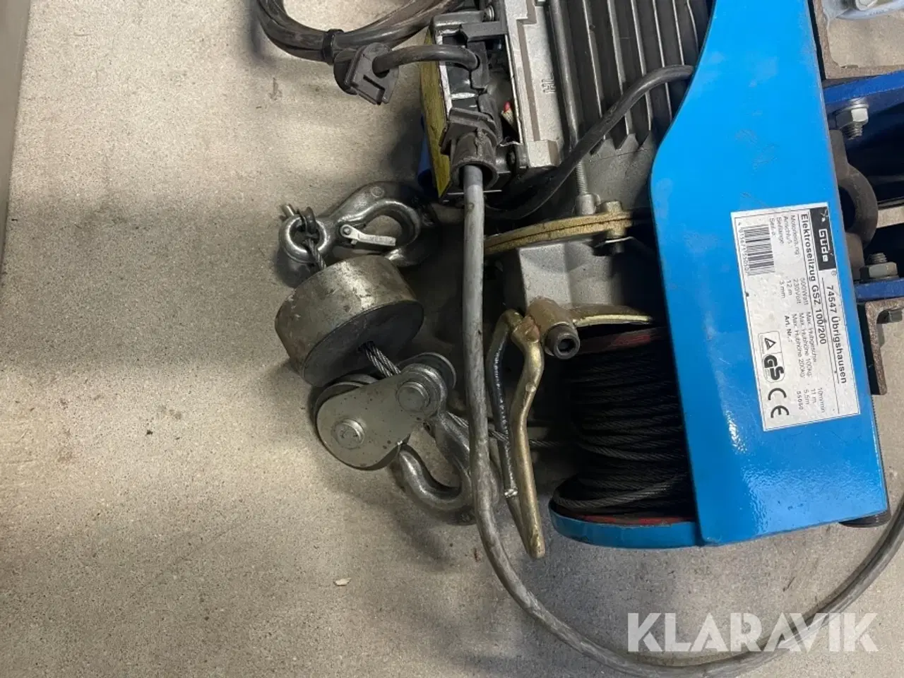 Billede 6 - Elektrisk kabeltræk Güde GSZ 100/200