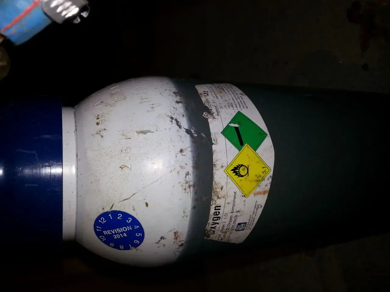 Billede 3 - 5l trykflaske til komprimeret oxygen