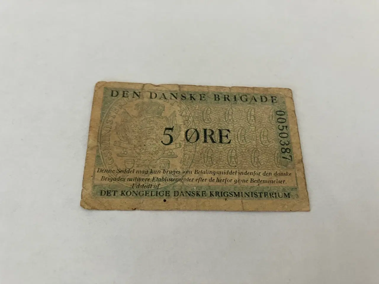 Billede 2 - 5 Øre Den Danske Brigade - Slidt