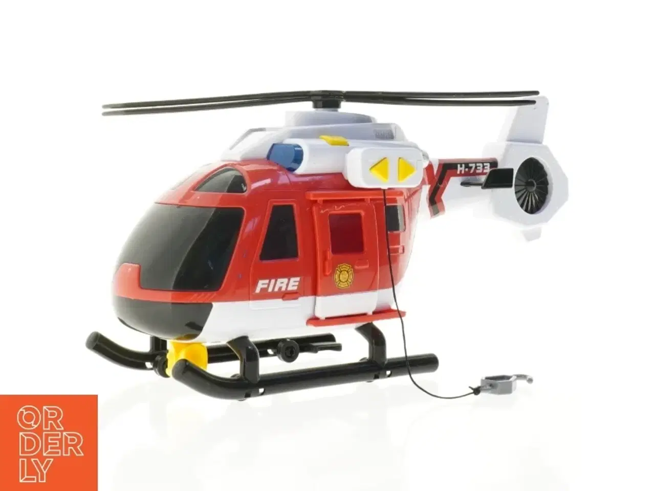 Billede 1 - Brandbilshelikopter, legetøj (str. 39 x 18 x 12 cm)