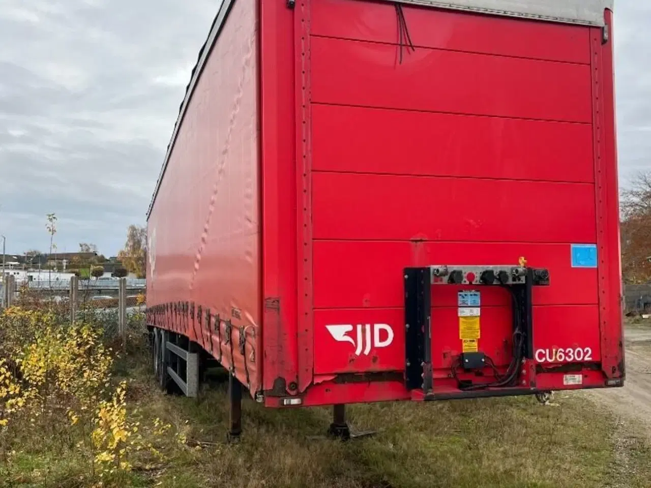 Billede 5 - Kel-Berg D500V- 7100 Lukket presennings sættevognstrailer med EL hydraulisk læssebagsmæk
