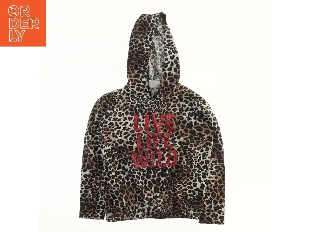 Billede 1 - Leopardmønstret hættetrøje fra Friends (str. 128)