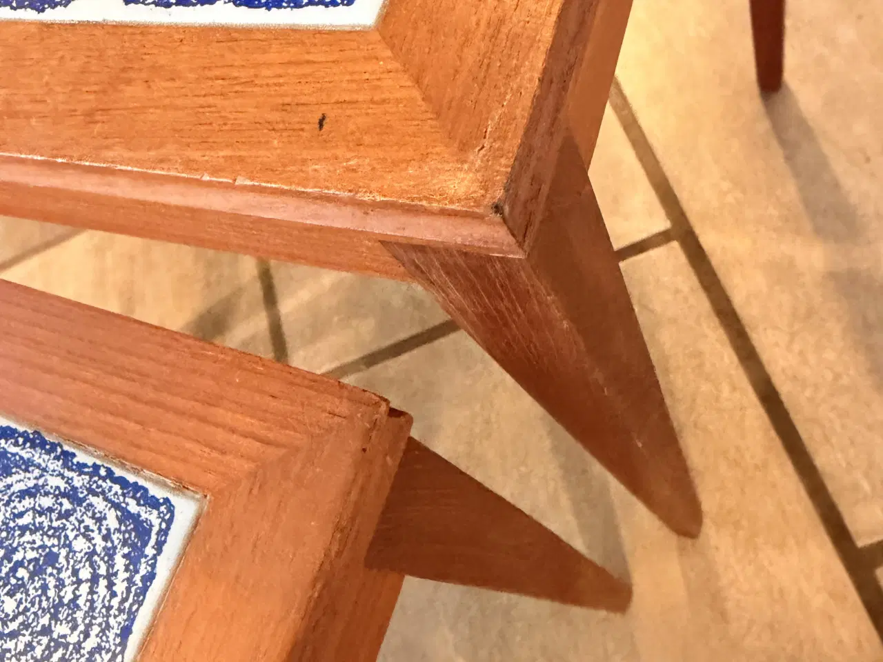 Billede 9 - Teak indkudsborde med kakler fra midt 60’erne