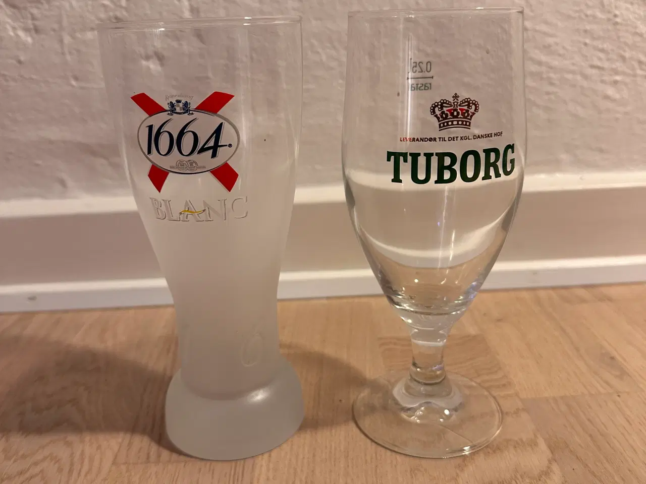 Billede 1 - Ølglas, originale med logo