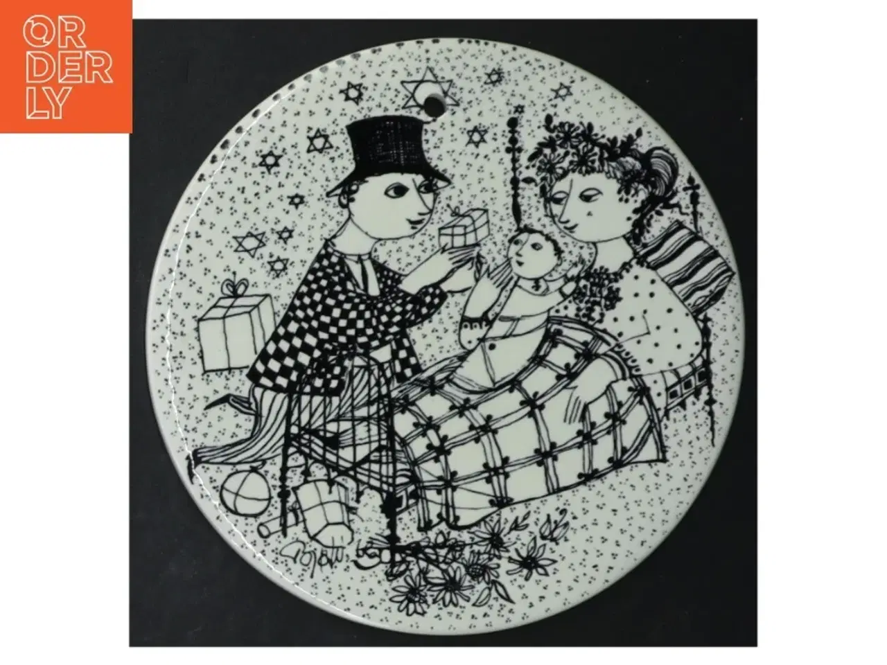 Billede 7 - Bjørn Wiinblad vægplatter fra Nymlle (str. Ø. 15 cm. 6 styk)