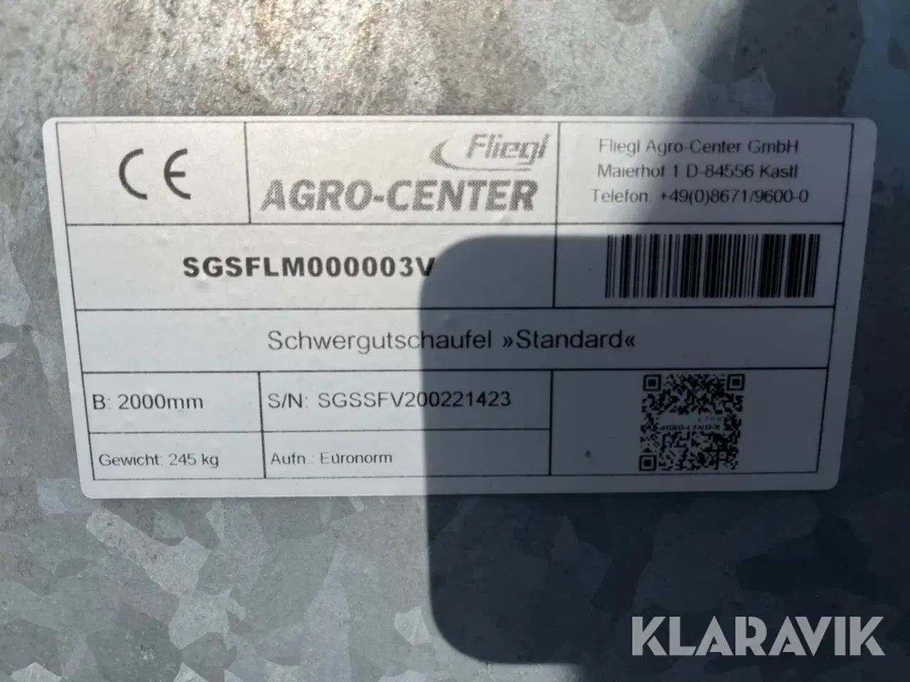 Billede 8 - Skovl Fliegl 2000 mm