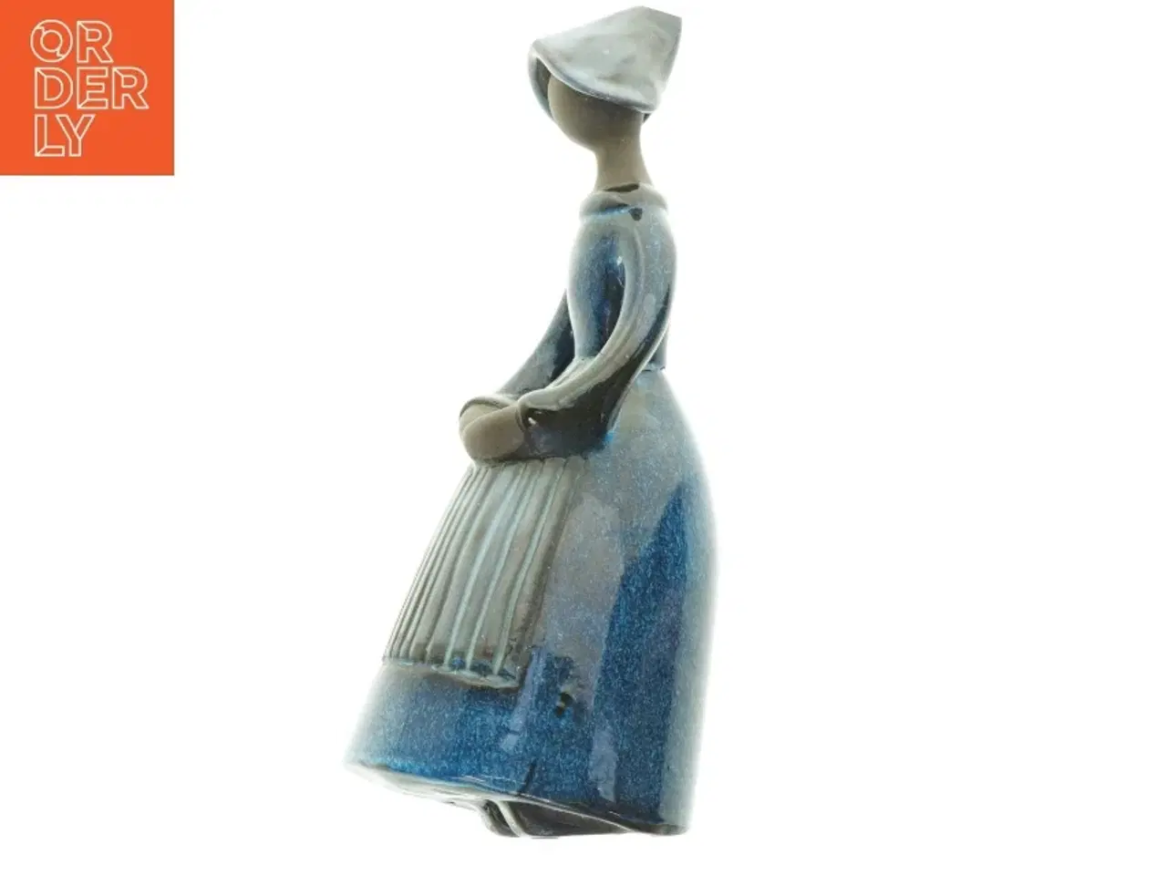 Billede 2 - Keramikfigur af kvinde (str. 28 cm)